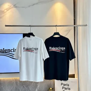 Футболка Balenciaga oversize чорна та біла S M L XL