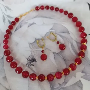 Однорядне намисто з натурального каменю