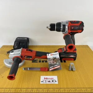 Професійний шурупокрут безщітковий Einhell+ болгарка AXXIO 18V