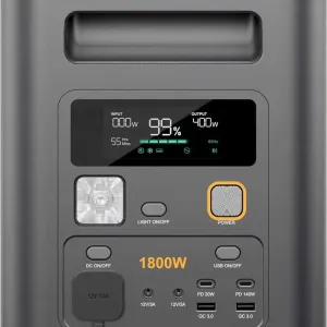 Зарядна станція AFERIY Nomad1800           Портативная электростанция AFERIY 1800 PRO, 1800 Вт, пиковая мощность 3600 Вт, 1024 Вт·ч, LiFePO4