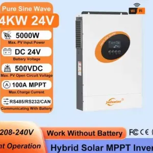Гібридний сонячний інвертор JSDsolar J4000E 4 kWt кВт/ 24В/ Чиста синусоїда/ WiFi (В НАЯВНОСТІ!)