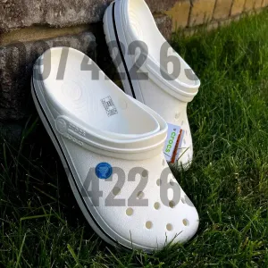 Чоловічі  Крокси Crocs Crocband White Унісекс Купити зі знижкою