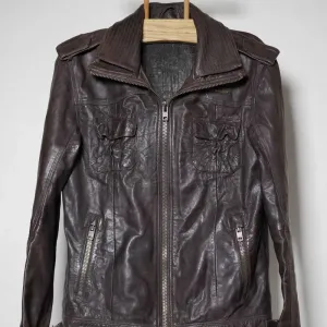 Шкіряна куртка Superdry Ryan Leather Motorcycle Jacket М розм оригінал