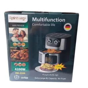 Аерогриль аерофритюрниця Rainberg RB-2269 8л 4200W мультипіч