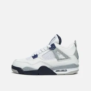 Кросівки Nike Air Jordan 4 White/Grey/Blue premium | Кроссовки Найк чоловічі жіночі