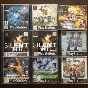 Sony PlayStation: Silent Hill, Resident Evil, Evil Dead, Diablo, Final Fantasy, Twistet Metal, Suikoden, Vagrant Story, Parasite Eve, Legacy of Kain