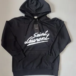 худи Yes Saint Laurent YSL hoodie чорний Black drill drip