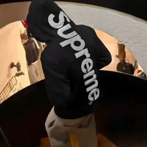 Худи supreme Supreme Big logo суприм Худак кофта биг лого бомбер балахон Satin Appliqué