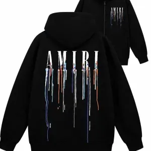 ‼️ЗНИЖКА‼️ Зіп-худі AMIRI амірі зіпка чорна кофта з капюшоном