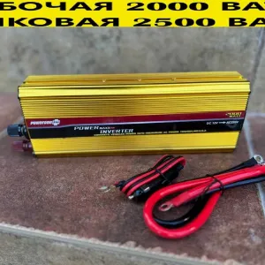Преобразователь тока 12v-220v 2000 ватт. Инвертор напряжения. ⟹Акция