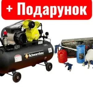 Компресор масляний ремінний 100л Schwarzbau 450л/хвкомпрессор масляный ‼️ ремінний компресор повітряний масляний компресор 100 літрів