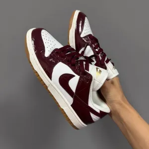 36-45 р кросівки NIKE SB DUNK LX bordo “BURGUNDY CROC”