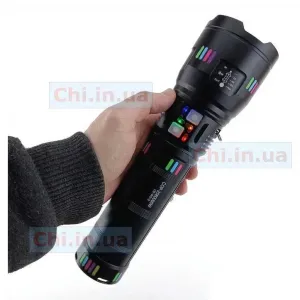 Потужний далекобійний ліхтар COBA CB-W518 PM60-TG 5000 лм 1 режим G02 3 км Power Bank фонарь мощный