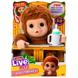 Інтерактивна іграшка Moose Little Live Pets My Baby Monkey Маленьке мавпеня (26558)