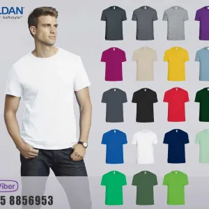 Футболка мужская 100% хлопок Gildan Men’s Softstyle Cotton t-shirt