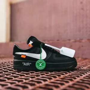 Кросівки Nike Air Force 1 x OFF-White Premium Black | Кроссовки Найк чоловічі