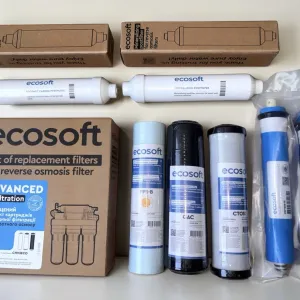 Повний ПОКРАЩЕНИЙ комплект з 6-ти картриджів Ecosoft до зворотного осмосу