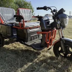 Доставка безкоштовно‼️1200w 60/38a.електричний трицикл Харді.Cargo10.