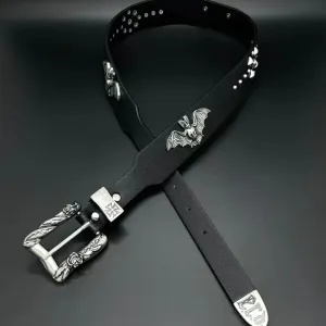 Ремінь в стилі Chrome Hearts! Новий! Шкіряний!