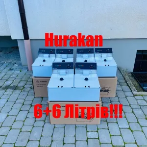 Фритюрниця Подвійна Hurakan Професійна 6+6 Літрів Німеччина!!!