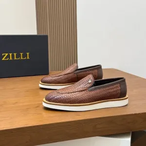 Чоловічі шкіряні лоферы мокасины Zilli Зилли 43 44 45