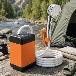 Портативний душ на акумуляторі з насосом 4800 mAh похідний автономний