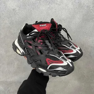 Чоловічі кросівки Balenciaga Track 2 "Black/Wine Red" Розміри 39-45