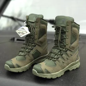 Берці Salomon Quest 4D Forces High GTX Олива | GORE-TEX | Тактичні