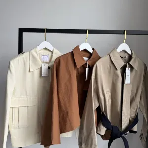 Укорочений тренч куртка-піджак ZARA з поясом S можна M