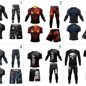 Комплект 3 в 1 Cody Lundin Jiu Jitsu, Dracon рашгард, шорти, футболка.