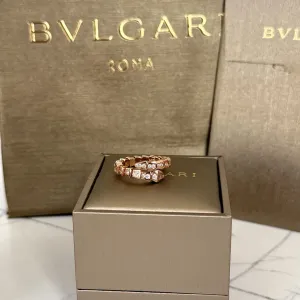 Каблучка Bvlgari золото позолота 18к serpenti повний комплект , кільце булгарі, кольцо булгари, 750 проба, 16,5-17 розмір, 6,5-7 размер