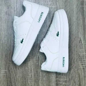 Lacoste белые кожаные кроссовки Лакоста Кросовки Лакосте кросівки білі Лакост Lacosta Осень 2026 Кроссовки Lacoste женские