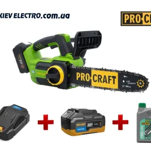 Аккумуляторная пила Procraft PKA42Li (Акум 4Ам МАХ+ЗУ+МАСЛО) ТОП ЦЕНА!
