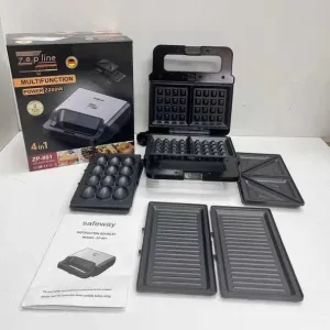 НЕМЕЦКАЯ Вафельница 4в1 Zepline 2200W ZP-801 Мультимейкер со сменными