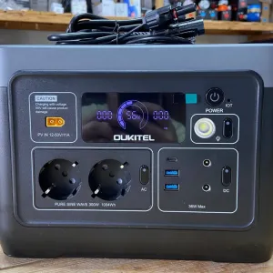 OUKITEL P1001E зарядна станція 1004Wh 300W LiFePO4 для котла, насоса, дому, UPS, чиста синусоїда