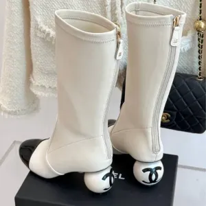Демісезонні Жіночи чоботи сапоги Шанель Chanel
