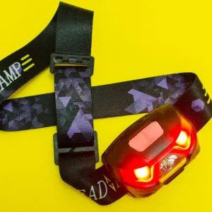 Фонарь тактический красный белый свет на лобный акб usb зарядка