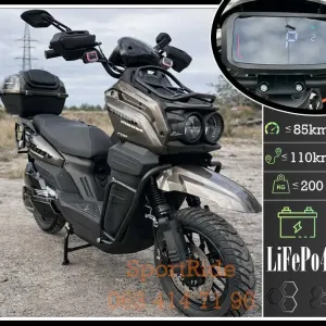 Электро скутер Corso BlackFury 80 км/год 110 км+ 2800W Электро LiFepo4 черный 2026