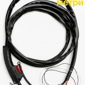 Сварочная горелка рукав 4м с газовым клапаном в ручке для полуавтомата