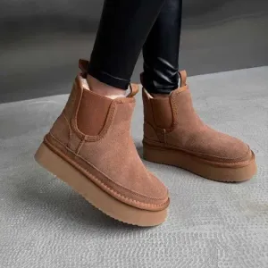 Уггі UGG Neumel Chelsea Platform Chestnut Ginger Suede
