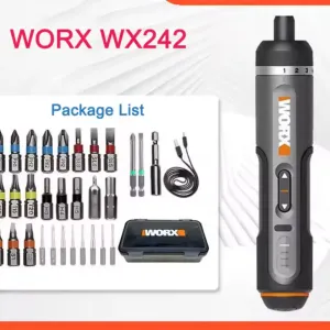 Отвертка аккумуляторная Worx 242 с насадками в кейсе 3 вида