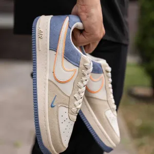 ЗНИЖКА‼️40 (25,5 см) Nike Air Force 1 кеди найк аір форс сірі замшеві кросівки осінні форси бежеві найки демісезон