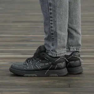 Кросівки Off-White Out Of Office All Black (Luxe) | Кроссовки чоловічі жіночі