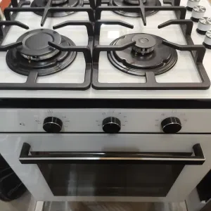 Комплект белый духовка+газовая поверхность LUXSELL механика Турция