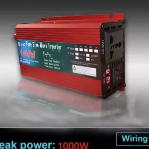 Инвертор 1000W, ЧИСТЫЙ СИНУС, преобразователь напряжения 12v