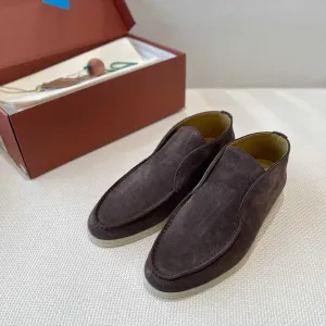36-42 Коричневые лоферы Loro Piana Open Walk лофери Лоро Пиана коричневі