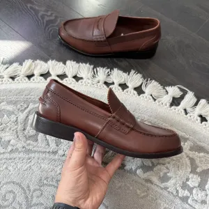 Коричневі шкіряні пені лофери Clarks CraftJames Lofer 43,5 - 27,5 см