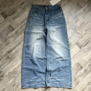 Широкі Джинси Jaded London Type Washed Вошед Штани Джинсові Baggy Голубі Блакитні Wide Leg Skater Y2K SK8 Racer Беггі Баггі Широкого крою