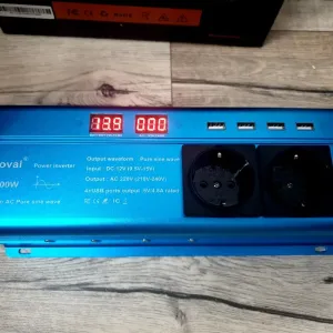 Інвертор FOVAL  перетворювач  инвектор 12/220V,3000w  чистый синус.