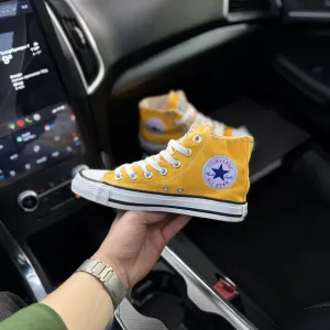 Жовті конверси жіночі високі converse all star chuk